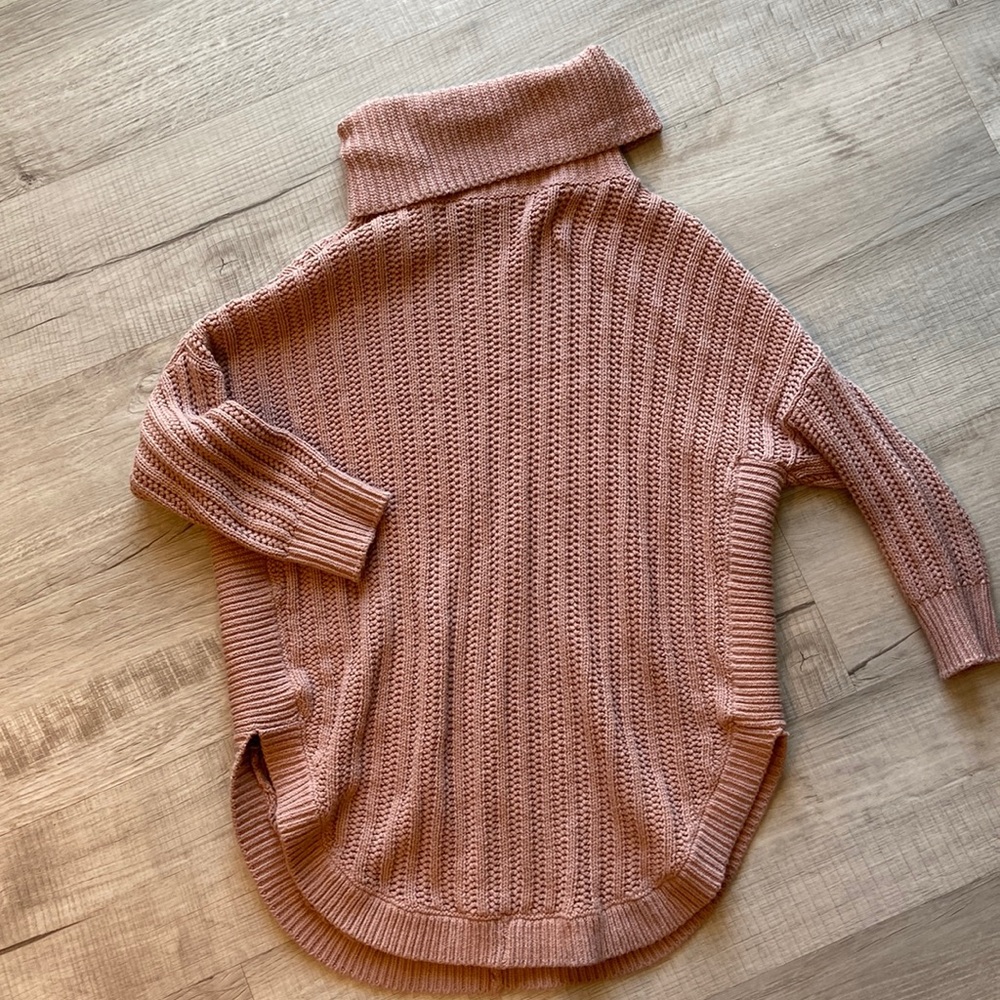 Long turtle neck sweater. Lightly worn and so comfortable